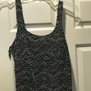 Black and silver tank top